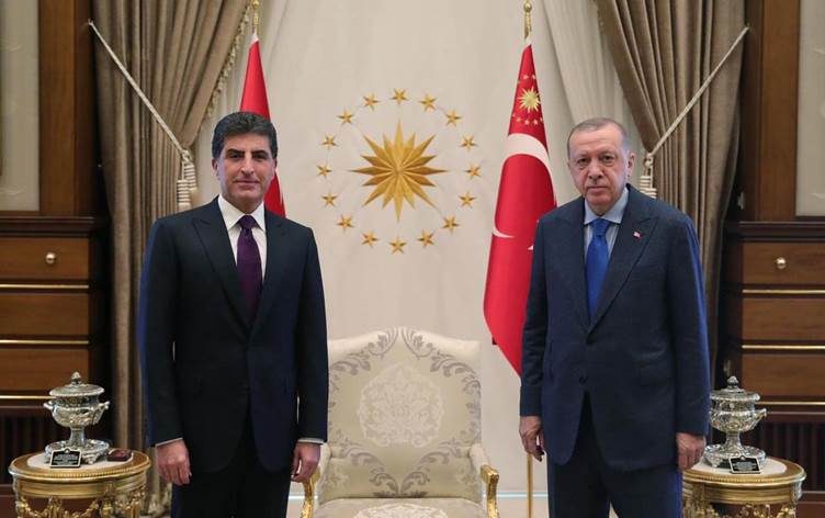 نێچیرڤان بارزانی و ئەردۆغان لە ئەنکەرا کۆبوونەوە