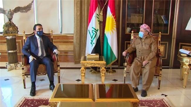 دیدار مسعود بارزانی و حلبوسی در اربیل
