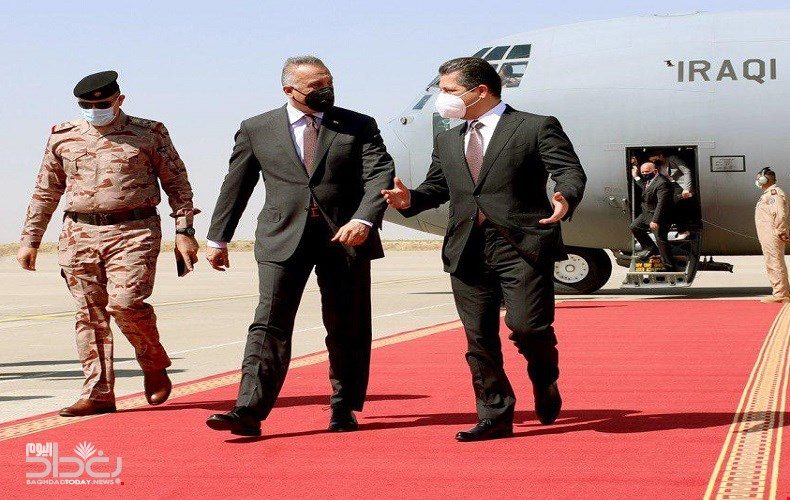 نخست وزیر عراق وارد اربیل شد