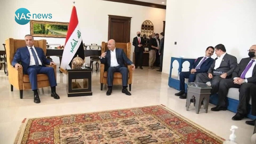 گفتگوی کاظمی و برهم صالح در سلیمانیه درباره مقدمات برگزاری انتخابات