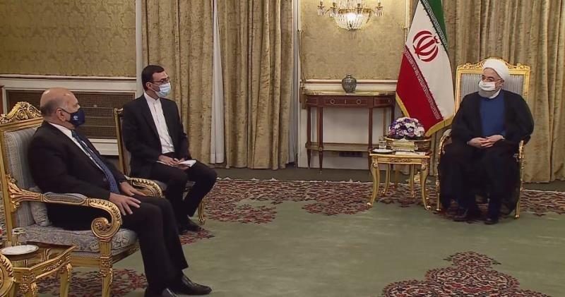 وەزیری دەرەوەی عێراق لەگەڵ سەرۆککۆماری ئێران دیداری کرد