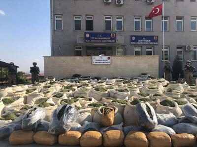 کشف بیش از 4 تن ماری جوانا در دیاربکر ترکیه