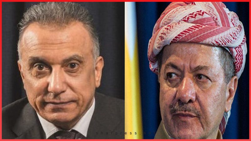 گفتگوی تلفنی مصطفی کاظمی و مسعود بارزانی درباره توافق اربیل و بغداد بر سر شنگال
