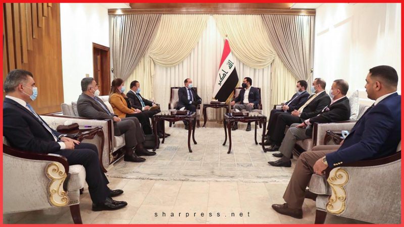 دیدار هیئتی از حزب دموکرات کردستان با رئیس مجلس عراق