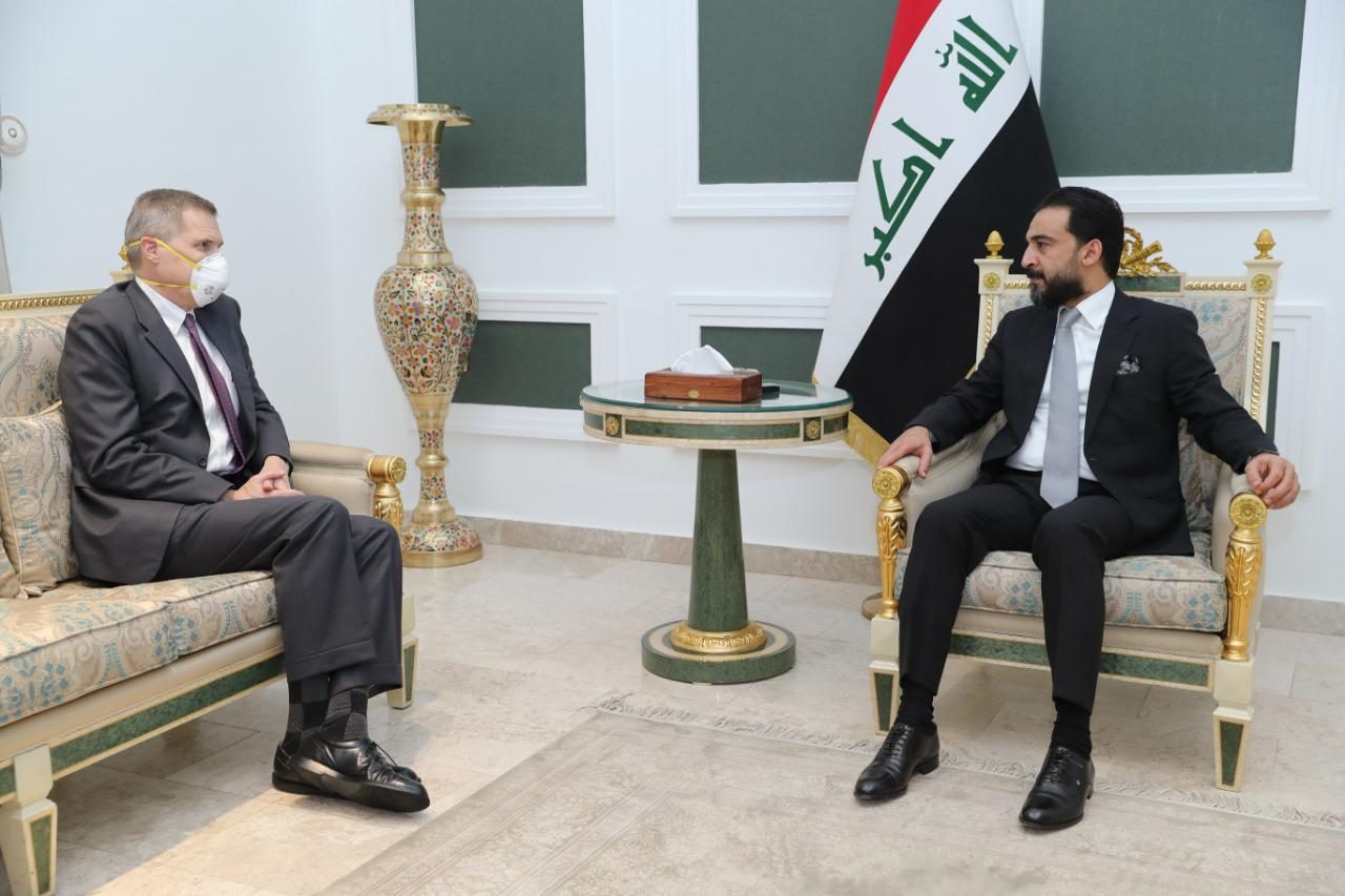 دیدار رئیس مجلس عراق با سفیر آمریکا در بغداد