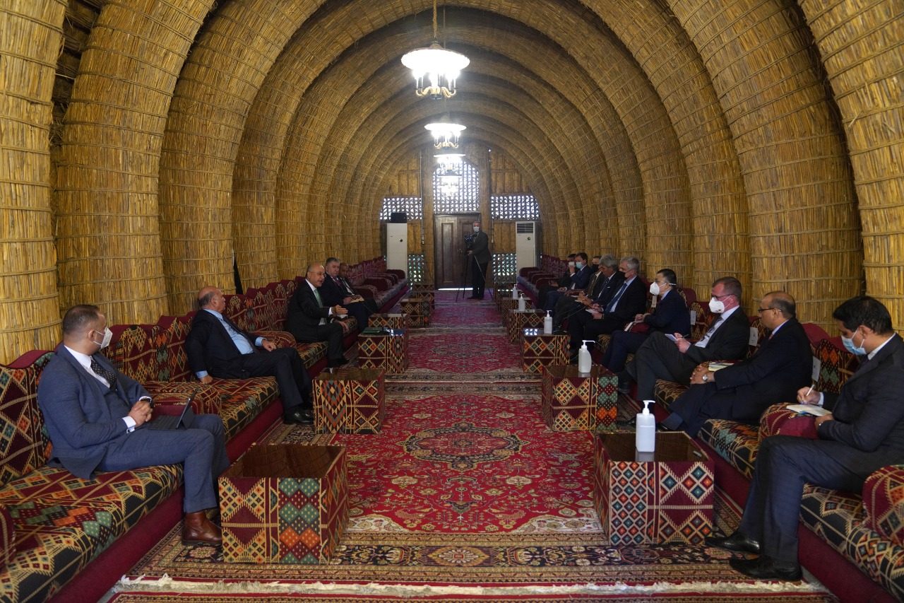 دیدار برهم صالح با سفرای پنج عضو دائم شورای امنیت در بغداد