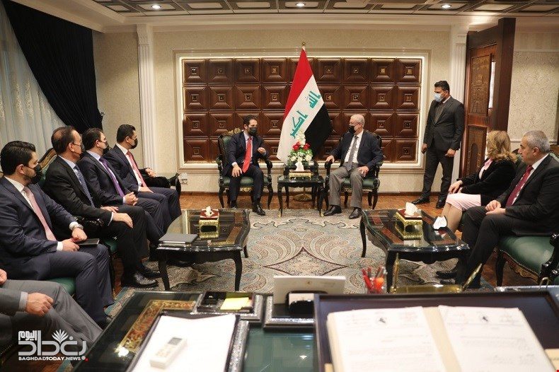 دیدار هیأت مذاکره کننده اقلیم کردستان با بشیر حداد در بغداد