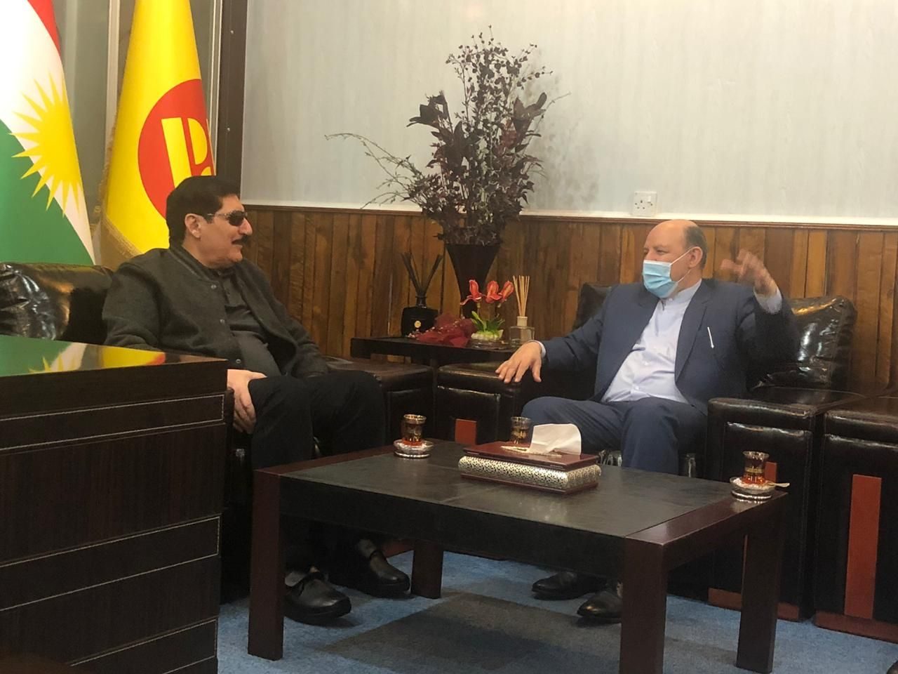 دیدار سرکنسول ایران در اربیل با دبیر دفتر سیاسی حزب دمکرات کردستان