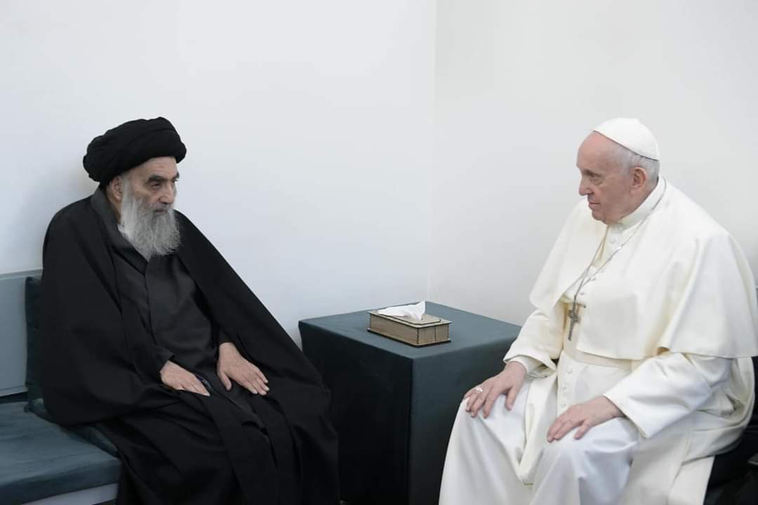 جزئیات دیدار پاپ با آیت الله سیستانی در نجف
