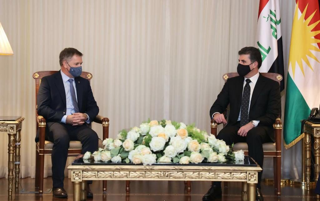 گفتگوی نچیروان بارزانی با مقام انگلیسی درباره تقویت سیستم دفاعی اقلیم کردستان
