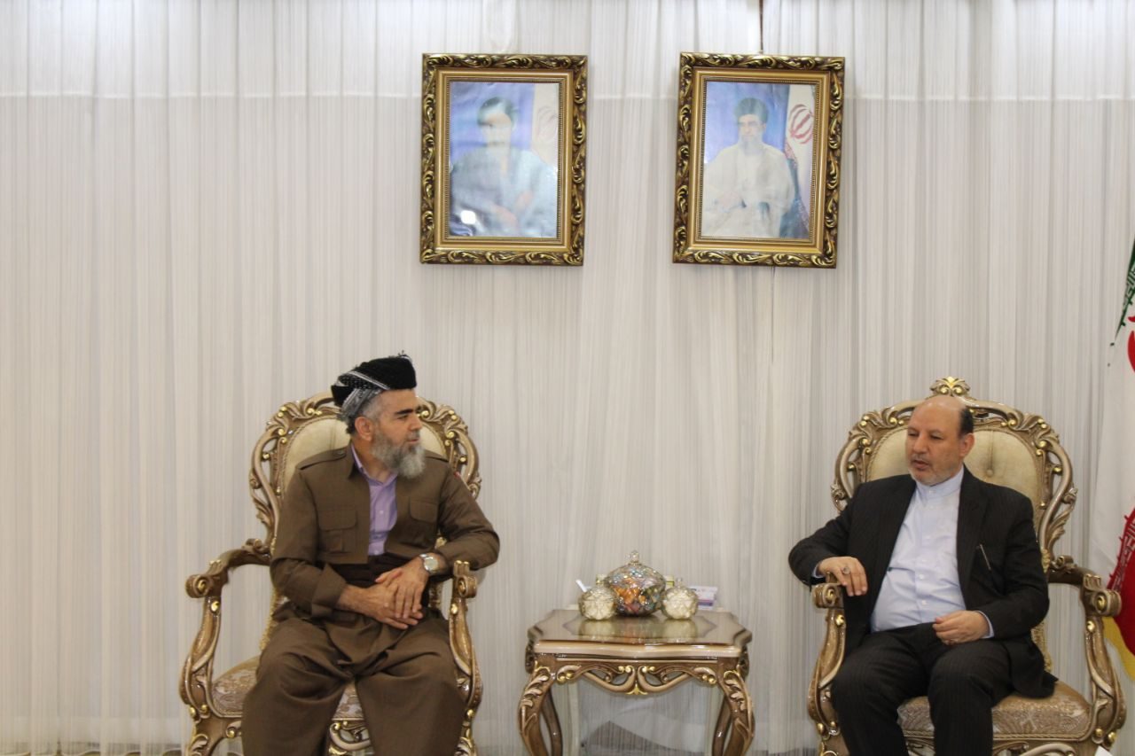 دیدار سرکنسول ایران در اربیل و رهبر جماعت عدالت کردستان