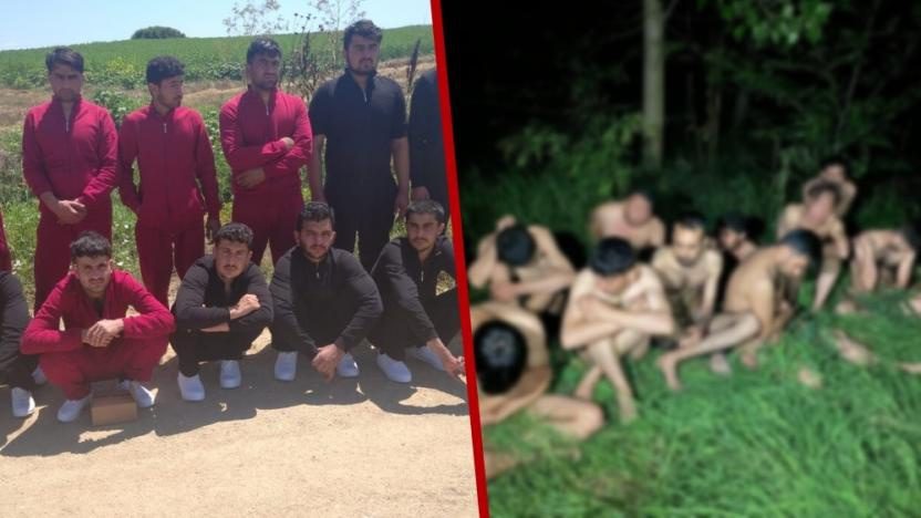 پلیس یونان پناهجویان را برهنه به مرز ترکیه فرستاد