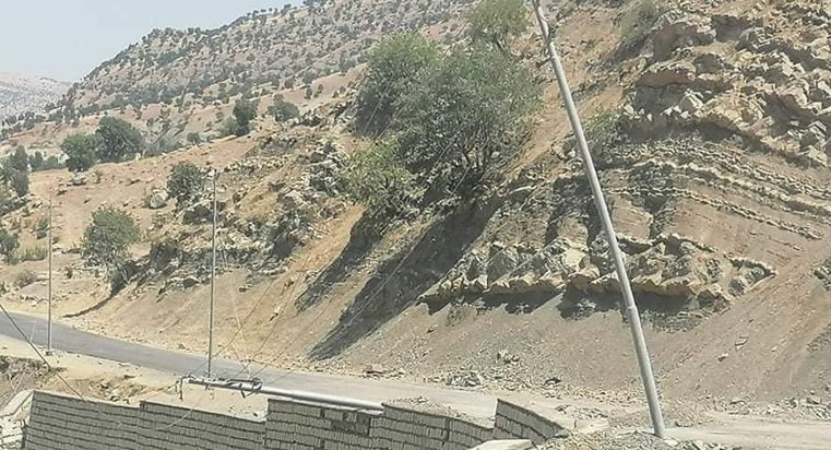 قطع برق سه روستای استان اربیل، در پی حمله هوایی ترکیه