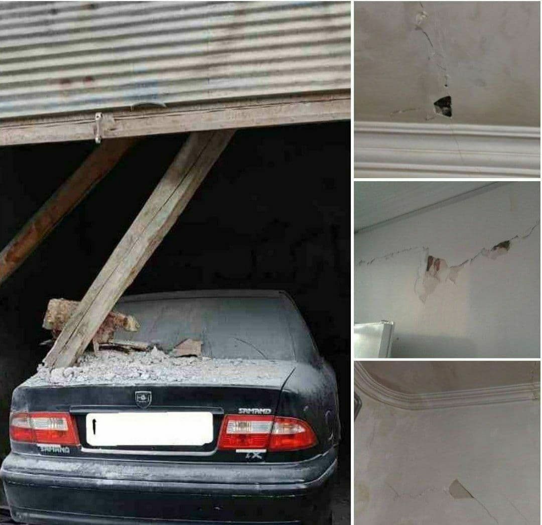 زلزله دوم نقده در همان محل حادثه اتوبوس خبرنگاران رخ داد/خسارت ها جزیی است