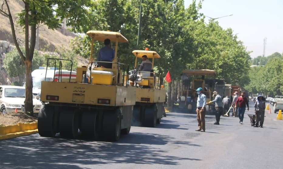 162 هزار مترمربع از معابر سطح شهر سنندج آسفالت و بهسازی شد
