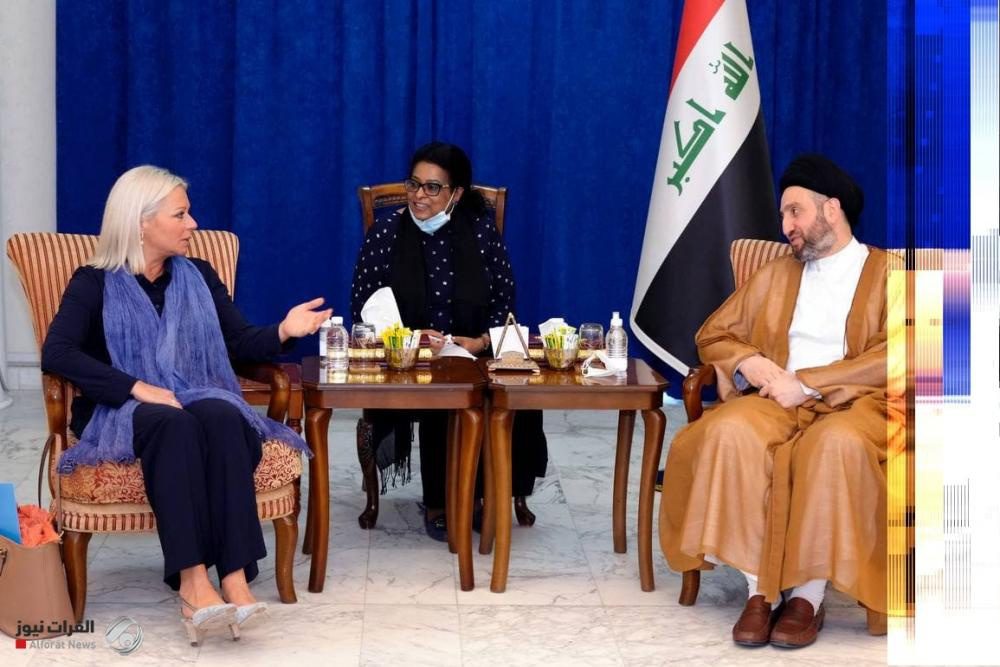 عمار حکیم در دیدار با پلاسخارت: نظارت بین المللی بر انتخابات عراق تسهیل شود
