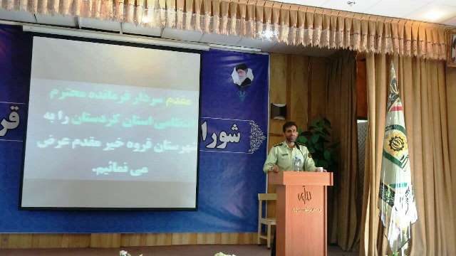 فرمانده جدید انتظامی قروه معرفی شد