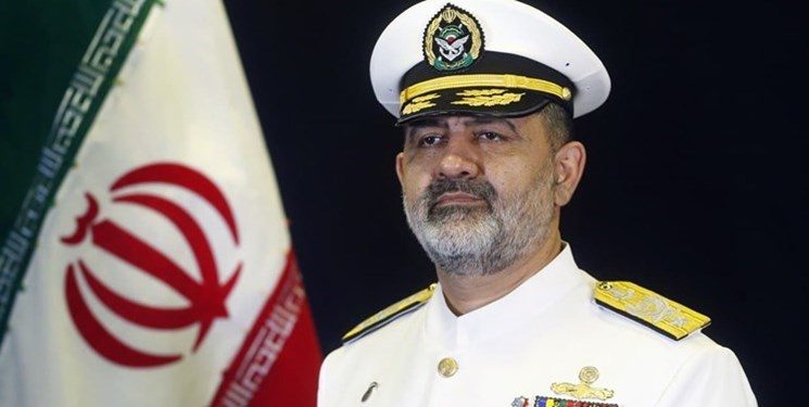 دیدارامیر دریادار شهرام ایرانی  فرمانده نیروی دریایی ارتش با کارکنان ناوگروه ۷۵