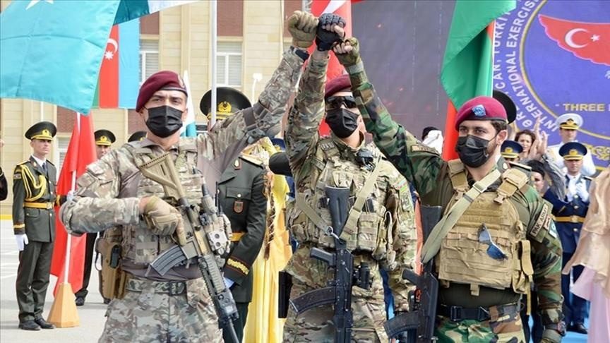 رزمایش نظامی مشترک ترکیه، آذربایجان و پاکستان در باکو آغاز شد