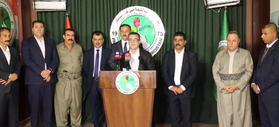 اعلام حمایت 7 حزب اقلیم کردستان از ائتلاف انتخاباتی اتحادیه میهنی و جنبش تغییر