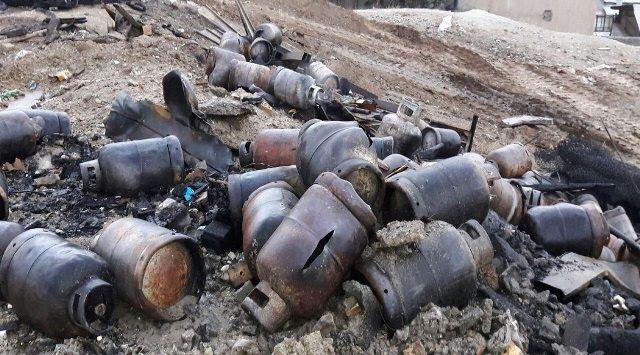 انفجار ٢٠ کپسول گاز مایع در اشنویه یک منزل مسکونی را ویران کرد