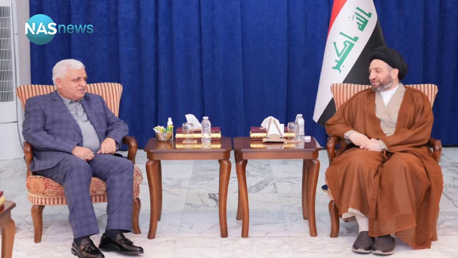 گفتگوی حکیم و فیاض درباره راههای جلوگیری از بحران سیاسی پس از اعلام نتایج انتخابات