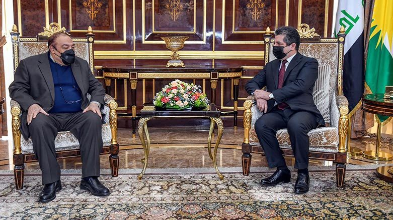 تاکید بر توسعە روابط فی مابین در دیدار نخست وزیر اقلیم کردستان و معاون وزارت خارجه ایران