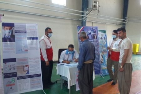 ۴۵ هزار نفر در مراکز تجمیعی هلال احمر کردستان واکسینه شدند