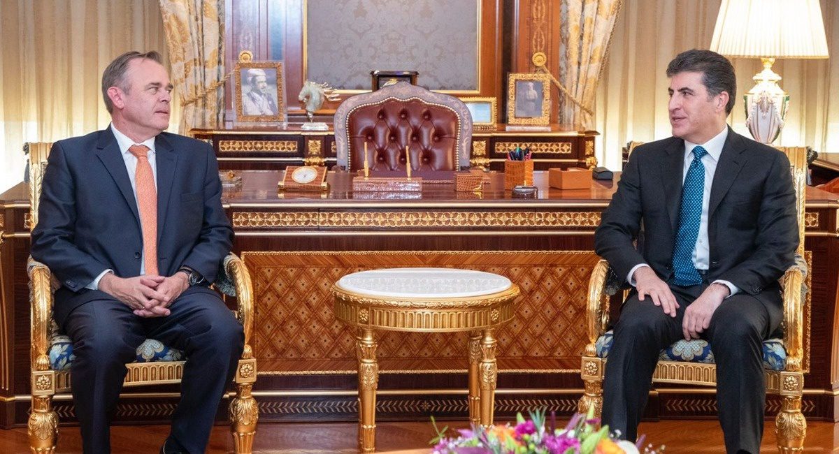 Nechirvan Barzani, Netherlands' envoy to Iraq meet in Erbil