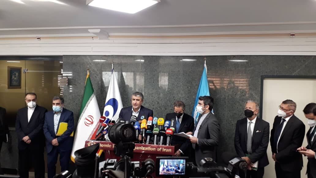 اسلامی: ایران در اجرای برنامه هسته‌ای خود مصمم است/ گروسی: مناسبات را تا پیدا کردن زمینه‌های مشترک ادامه می‌دهیم