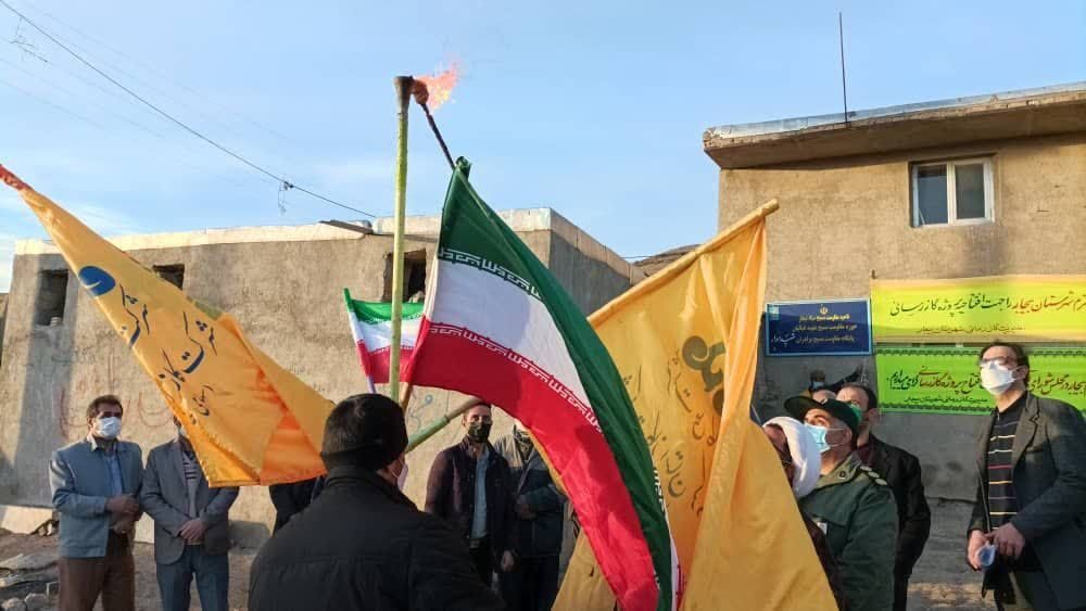 8 روستا واحد صنعتی در بیجاربه شبکه سراسری گاز طبیعی متصل شدند