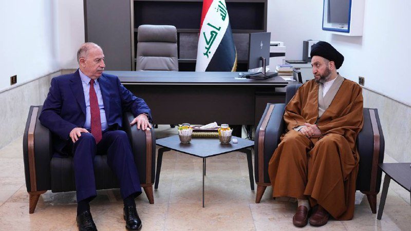 گفتگوی عمار حکیم و اسامه نجیفی درباره پیامدهای نتایج انتخابات اخیر