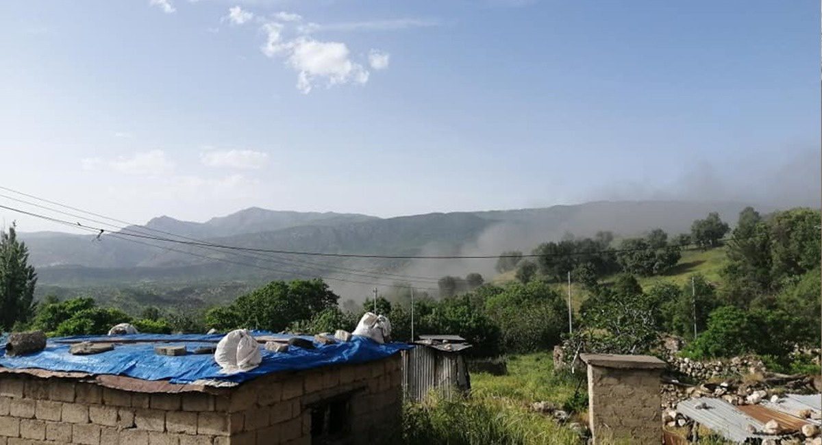 بمباران ارتفاعات منطقه برادوست اربیل توسط هواپیماهای ترکیه