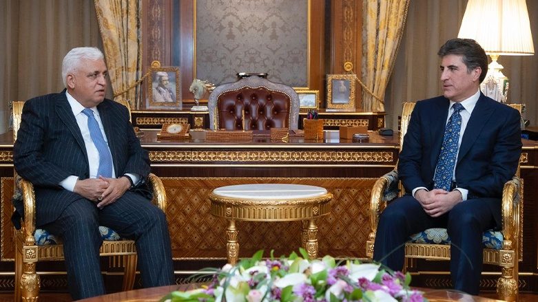 دیدار نچیروان بارزانی  با  رییس سازمان حشد الشعبی عراق