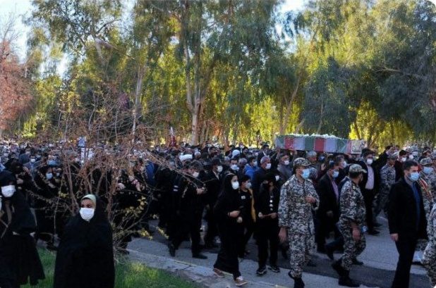 تشییع پیکر شهید گمنام در آبدانان