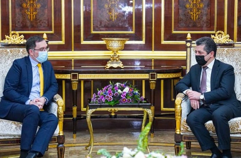 مەسروور بارزانی و باڵیۆزی بەریتانیا جەختیان لە گرنگیی پێکهێنانی حکوومەتێک لە عێراق کردەوە کە خزمەتی گشت هاوڵاتییان بکات
