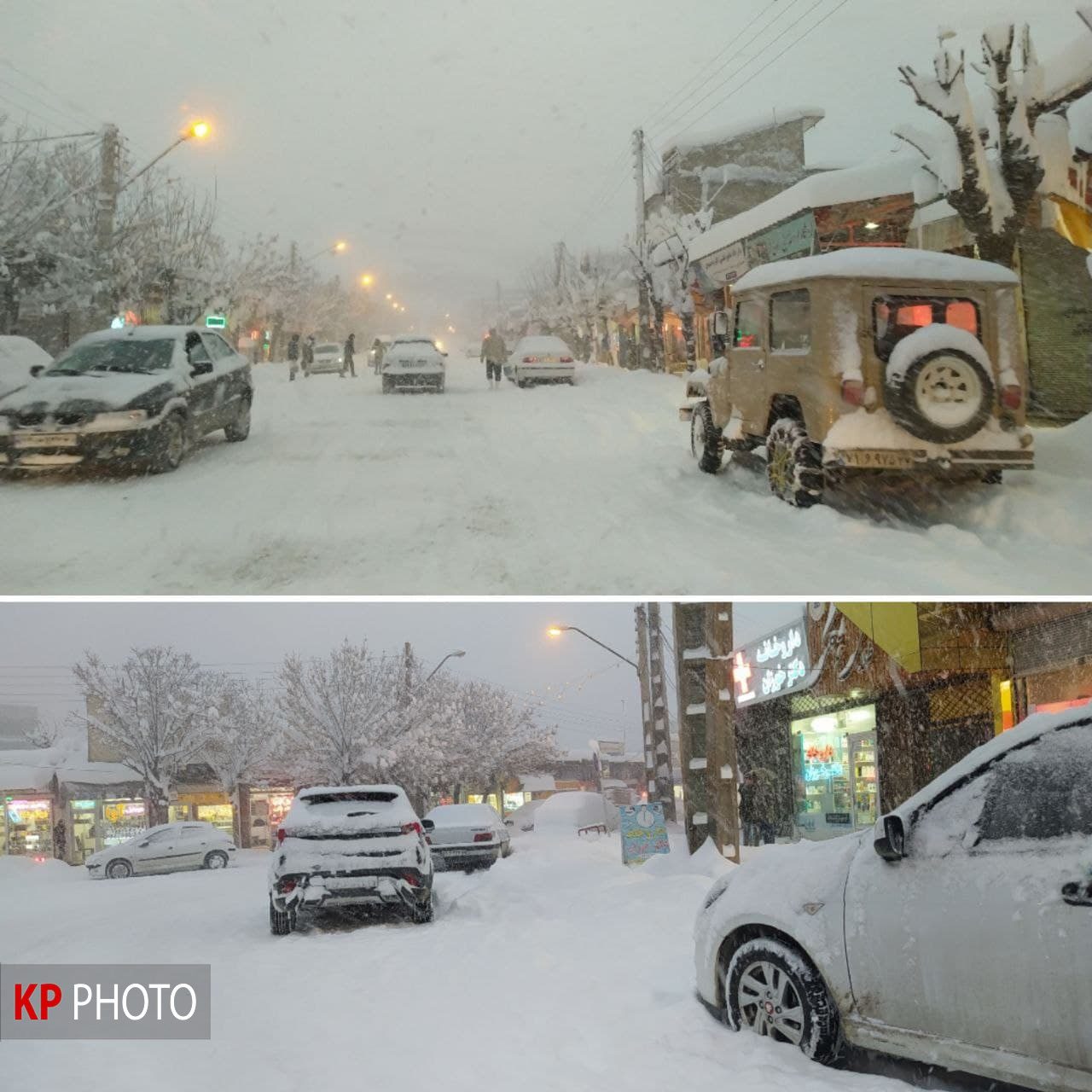 بارش برف در پیرانشهر به ٧٥ سانتی متر رسید
