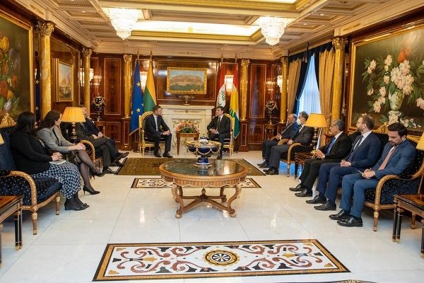 گفتگوی نچیروان بارزانی و وزیر خارجە لیتوانی دربارە معضل پناهجویان