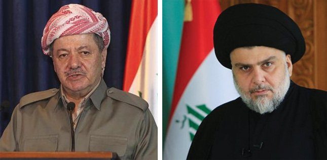 گفتگوی تلفنی مسعود بارزانی و مقتدی صدر درخصوص تحولات عراق
