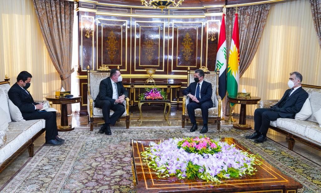 مەسروور بارزانی و کونسوڵی گشتیی چیک کۆبوونەوە