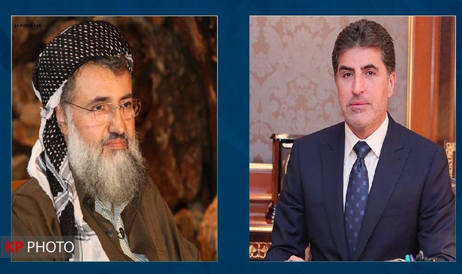 نێچیرڤان بارزانى پیرۆزبایی له‌ ڕابه‌رى بزووتنەوەی ئیسلامى ده‌كات