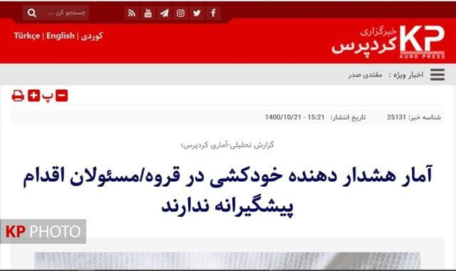 تأثیر فشارهای ساختاری بر خودکشی/کمبود مشاوران حرفه ای در قروه