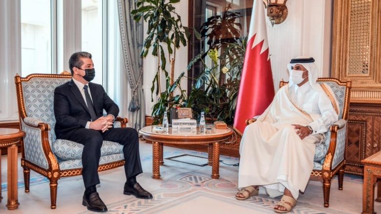 مەسروور بارزانی و سەرۆک وەزیرانی قەتەر کۆبوونەوە
