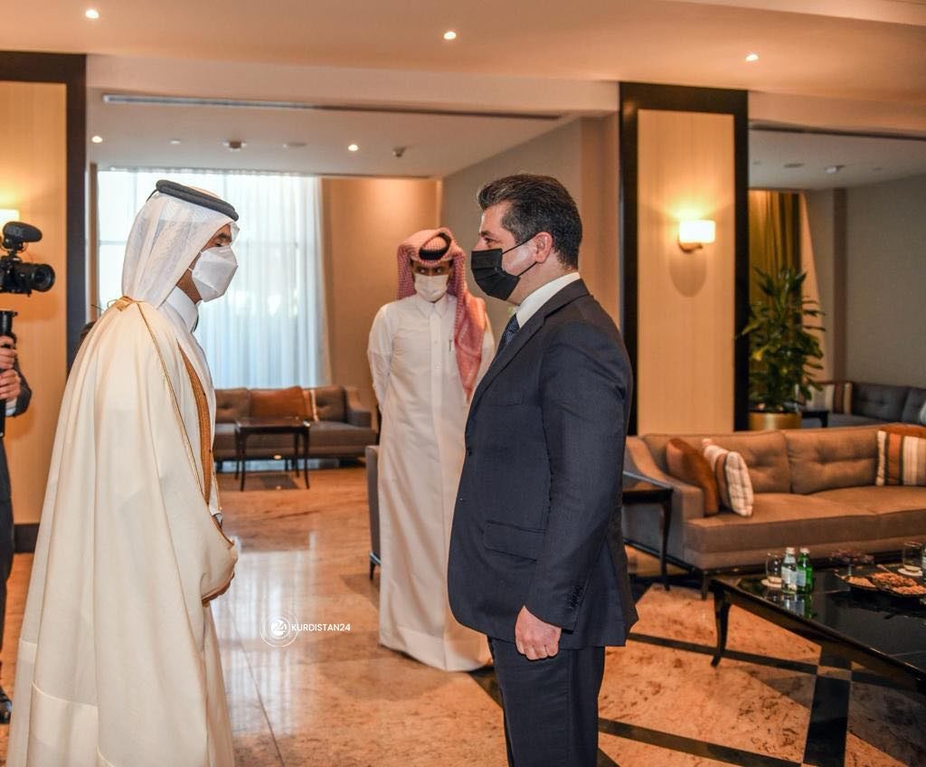مەسروور بارزانی و وەزیری وزەی قەتەر  کۆ بوونەوە