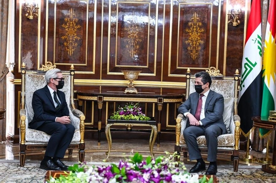 مەسروور بارزانی و باڵیۆزی نەرویج هەوڵەکانی پێکهێنانی کابینەی نوێی عێراقیان تاوتوێ کرد