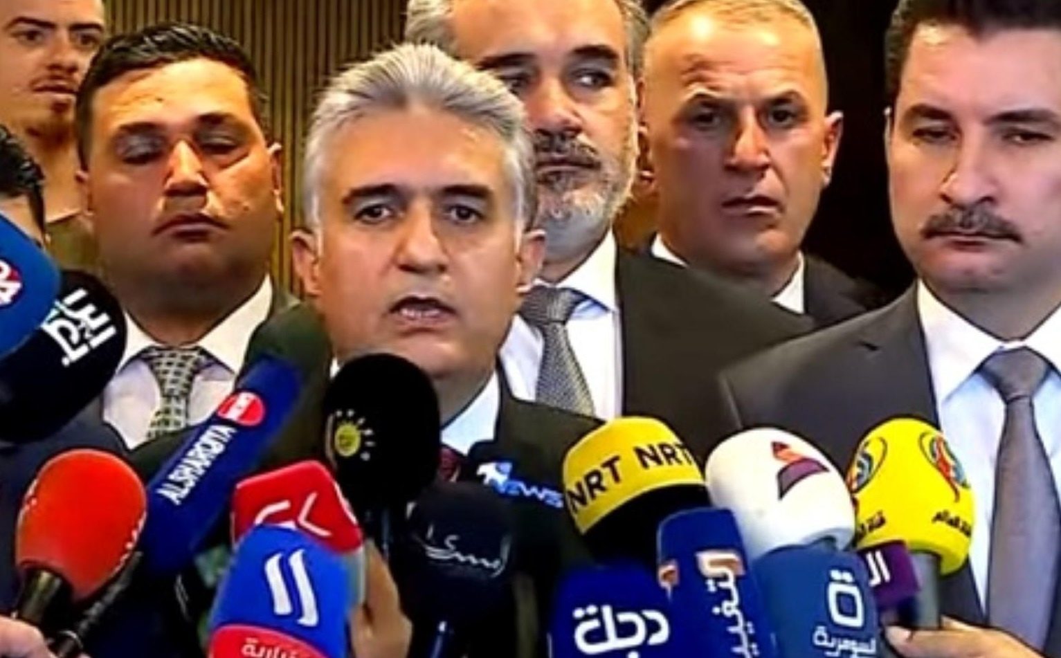 لێدوانی ڕێبەر ئەحمەد دوای ناساندنی بە کاندیدی فەرمیی هاوپەیمانیی سێقۆڵی بۆ پۆستی سەرۆک کۆماری عێراق