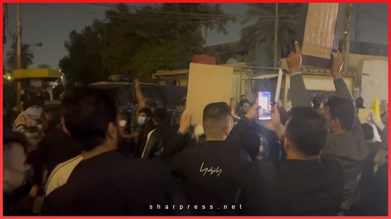 بە آتش کشیدن دفتر حزب دمکرات کردستان در بغداد