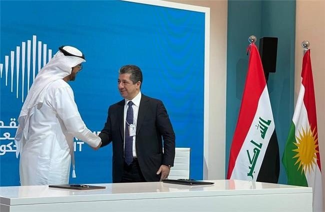 مسرور بارزانی یادداشت تفاهمی را با امارات بە امضا رساند