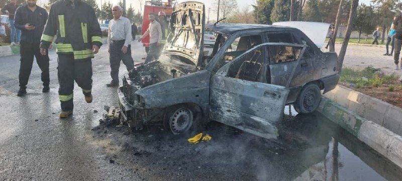 نجات ۴ سرنشین خودرو حادثه دیده در جاده قزانچی