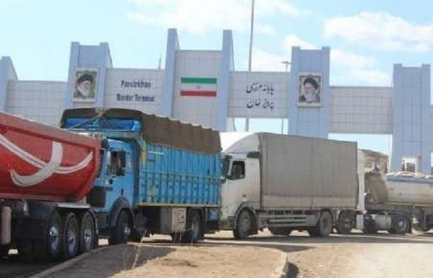۵۳ درصد صادرات به عراق از طریق مرزهای کرمانشاه انجام می‌شود
